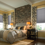 Graber Pleated Shades in master bedroom